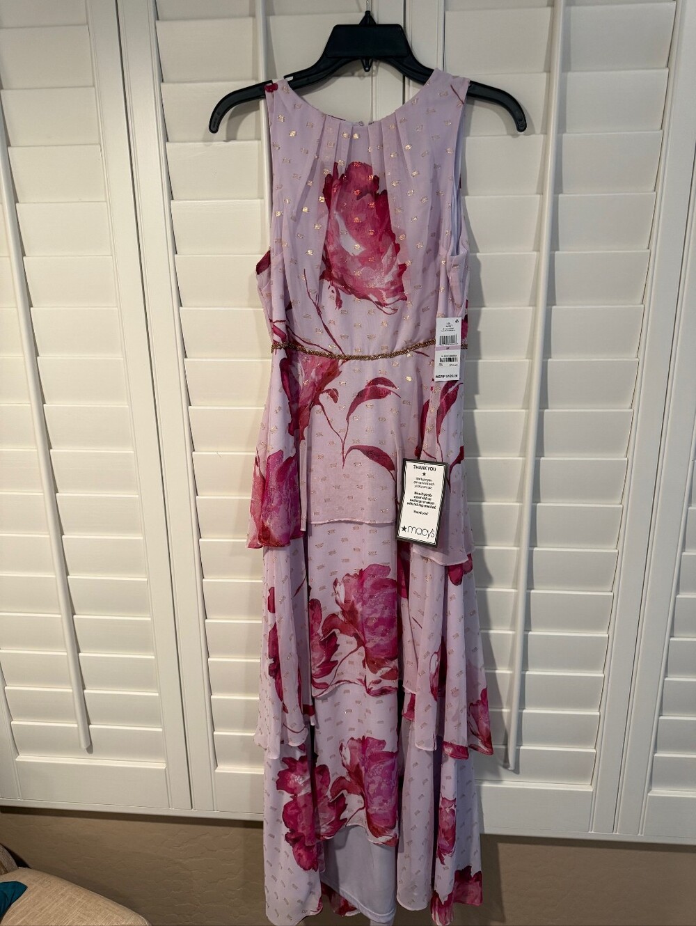 New SLNY Pink Multi Dress from Macy's Size 6P women